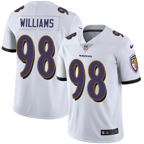 Nike Ravens #98 Brandon Williams White Men's Stitched NFL Vapor Untouchable Limited Jersey Nike Ravens #98 Brandon Williams White Men's Stitched NFL Vapor Untouchable Limited Jersey