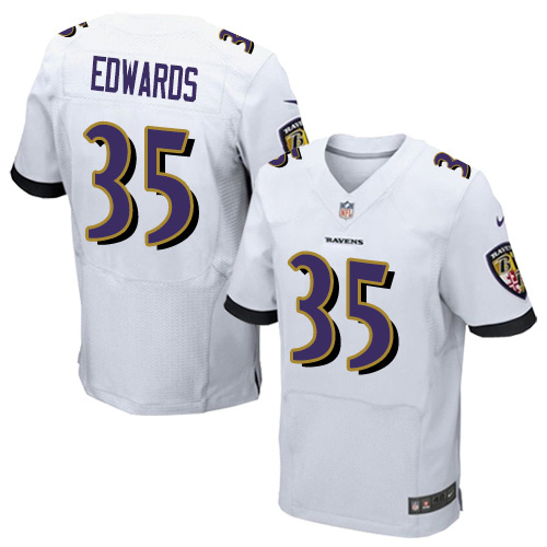 Nike Ravens #35 Gus Edwards White Men's Stitched NFL New Elite Jersey Nike Ravens #35 Gus Edwards White Men's Stitched NFL New Elite Jersey