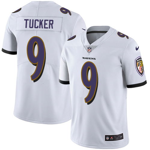 Nike Ravens #9 Justin Tucker White Men's Stitched NFL Vapor Untouchable Limited Jersey Nike Ravens #9 Justin Tucker White Men's Stitched NFL Vapor Untouchable Limited Jersey
