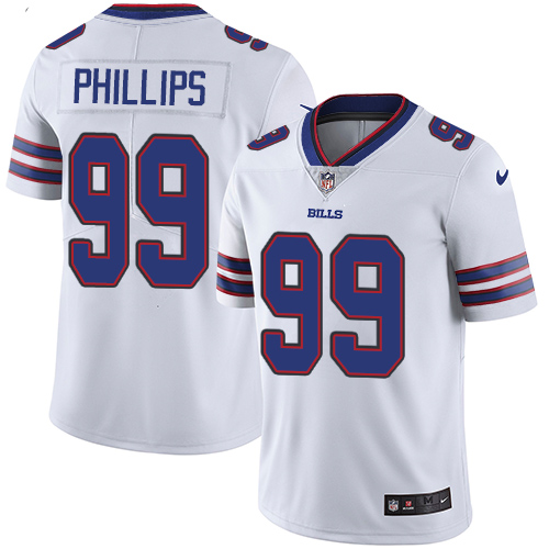 Nike Bills #99 Harrison Phillips White Men's Stitched NFL Vapor Untouchable Limited Jersey Nike Bills #99 Harrison Phillips White Men's Stitched NFL Vapor Untouchable Limited Jersey