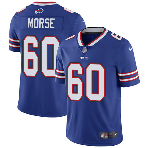 Nike Bills #60 Mitch Morse Royal Blue Team Color Men's Stitched NFL Vapor Untouchable Limited Jersey Nike Bills #60 Mitch Morse Royal Blue Team Color Men's Stitched NFL Vapor Untouchable Limited Jersey