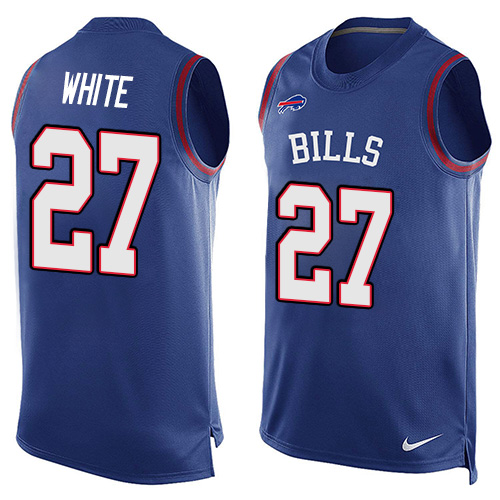 Nike Bills #27 Tre'Davious White Royal Blue Team Color Men's Stitched NFL Limited Tank Top Jersey Nike Bills #27 Tre'Davious White Royal Blue Team Color Men's Stitched NFL Limited Tank Top Jersey