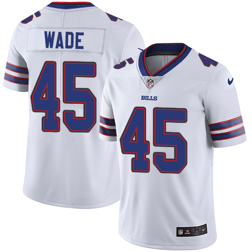 Nike Bills #45 Christian Wade White Men's Stitched NFL Vapor Untouchable Limited Jersey Nike Bills #45 Christian Wade White Men's Stitched NFL Vapor Untouchable Limited Jersey