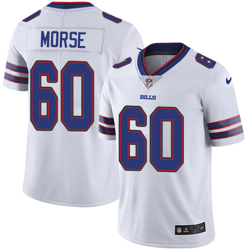 Nike Bills #60 Mitch Morse White Men's Stitched NFL Vapor Untouchable Limited Jersey Nike Bills #60 Mitch Morse White Men's Stitched NFL Vapor Untouchable Limited Jersey