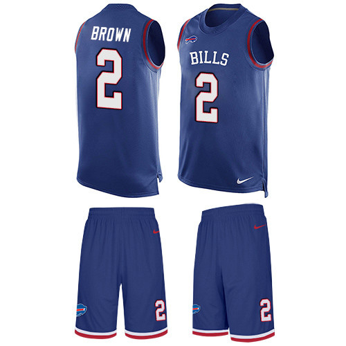 Nike Bills #2 John Brown Royal Blue Team Color Men's Stitched NFL Limited Tank Top Suit Jersey Nike Bills #2 John Brown Royal Blue Team Color Men's Stitched NFL Limited Tank Top Suit Jersey