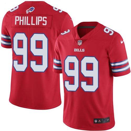 Nike Bills #99 Harrison Phillips Red Men's Stitched NFL Limited Rush Jersey Nike Bills #99 Harrison Phillips Red Men's Stitched NFL Limited Rush Jersey