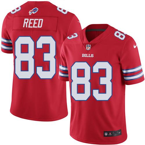 Nike Bills #83 Andre Reed Red Men's Stitched NFL Elite Rush Jersey Nike Bills #83 Andre Reed Red Men's Stitched NFL Elite Rush Jersey