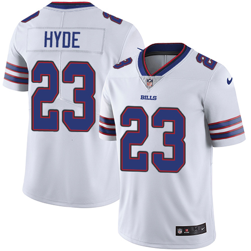 Nike Bills #23 Micah Hyde White Men's Stitched NFL Vapor Untouchable Limited Jersey Nike Bills #23 Micah Hyde White Men's Stitched NFL Vapor Untouchable Limited Jersey