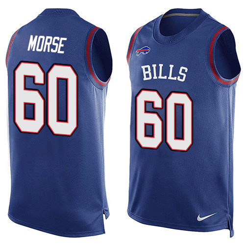 Nike Bills #60 Mitch Morse Royal Blue Team Color Men's Stitched NFL Limited Tank Top Jersey Nike Bills #60 Mitch Morse Royal Blue Team Color Men's Stitched NFL Limited Tank Top Jersey
