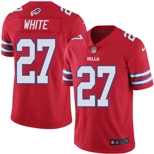Nike Bills #27 Tre'Davious White Red Men's Stitched NFL Limited Rush Jersey Nike Bills #27 Tre'Davious White Red Men's Stitched NFL Limited Rush Jersey