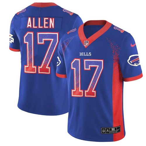 Nike Bills #17 Josh Allen Royal Blue Team Color Men's Stitched NFL Limited Rush Drift Fashion Jersey Nike Bills #17 Josh Allen Royal Blue Team Color Men's Stitched NFL Limited Rush Drift Fashion Jersey