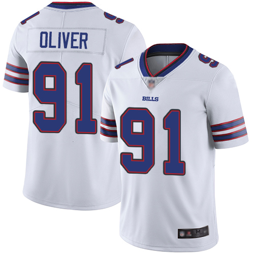 Nike Bills #91 Ed Oliver White Men's Stitched NFL Vapor Untouchable Limited Jersey Nike Bills #91 Ed Oliver White Men's Stitched NFL Vapor Untouchable Limited Jersey