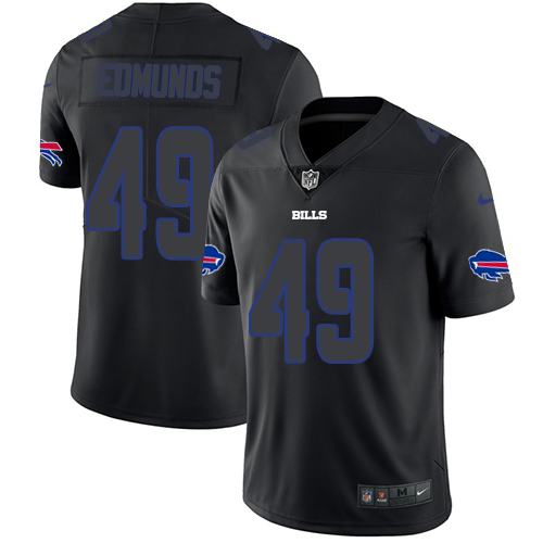 Nike Bills #49 Tremaine Edmunds Black Men's Stitched NFL Limited Rush Impact Jersey Nike Bills #49 Tremaine Edmunds Black Men's Stitched NFL Limited Rush Impact Jersey