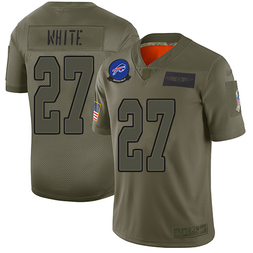 Nike Bills #27 Tre'Davious White Camo Men's Stitched NFL Limited 2019 Salute To Service Jersey Nike Bills #27 Tre'Davious White Camo Men's Stitched NFL Limited 2019 Salute To Service Jersey