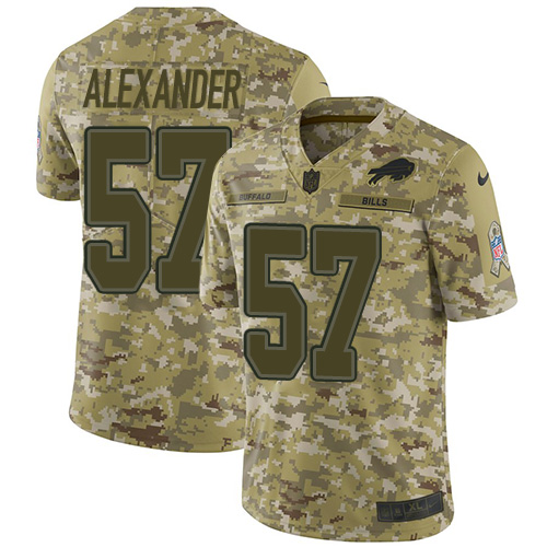 Nike Bills #57 Lorenzo Alexander Camo Men's Stitched NFL Limited 2018 Salute To Service Jersey Nike Bills #57 Lorenzo Alexander Camo Men's Stitched NFL Limited 2018 Salute To Service Jersey
