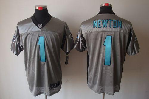 Nike Panthers #1 Cam Newton Grey Shadow Men's Stitched NFL Elite Jersey Nike Panthers #1 Cam Newton Grey Shadow Men's Stitched NFL Elite Jersey
