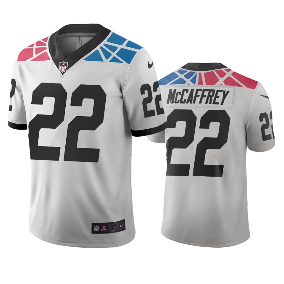 Carolina Panthers #22 Christian Mccaffrey White Vapor Limited City Edition NFL Jersey Carolina Panthers #22 Christian Mccaffrey White Vapor Limited City Edition NFL Jersey