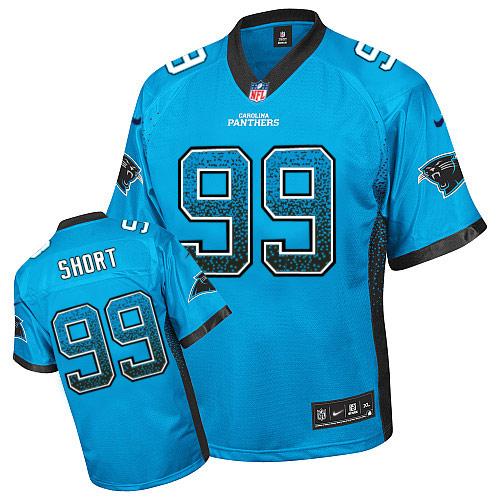 Nike Panthers #99 Kawann Short Blue Alternate Men's Stitched NFL Elite Drift Fashion Jersey Nike Panthers #99 Kawann Short Blue Alternate Men's Stitched NFL Elite Drift Fashion Jersey