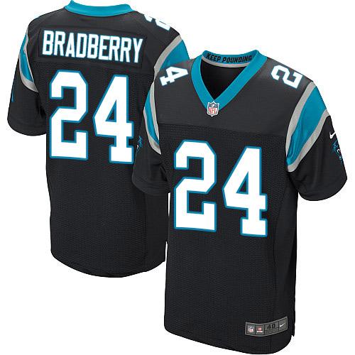 Nike Panthers #24 James Bradberry Black Team Color Men's Stitched NFL Elite Jersey Nike Panthers #24 James Bradberry Black Team Color Men's Stitched NFL Elite Jersey