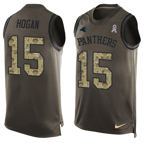 Nike Panthers #15 Chris Hogan Green Men's Stitched NFL Limited Salute To Service Tank Top Jersey Nike Panthers #15 Chris Hogan Green Men's Stitched NFL Limited Salute To Service Tank Top Jersey