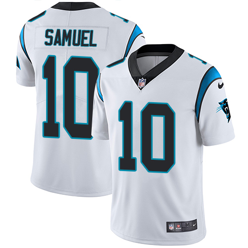 Nike Panthers #10 Curtis Samuel White Men's Stitched NFL Vapor Untouchable Limited Jersey Nike Panthers #10 Curtis Samuel White Men's Stitched NFL Vapor Untouchable Limited Jersey