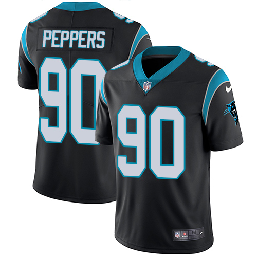 Nike Panthers #90 Julius Peppers Black Team Color Men's Stitched NFL Vapor Untouchable Limited Jersey Nike Panthers #90 Julius Peppers Black Team Color Men's Stitched NFL Vapor Untouchable Limited Jersey