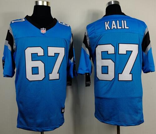 Nike Panthers #67 Ryan Kalil Blue Alternate Men's Stitched NFL Elite Jersey Nike Panthers #67 Ryan Kalil Blue Alternate Men's Stitched NFL Elite Jersey