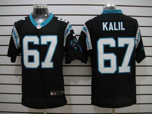 Nike Panthers #67 Ryan Kalil Black Team Color Men's Stitched NFL Elite Jersey Nike Panthers #67 Ryan Kalil Black Team Color Men's Stitched NFL Elite Jersey