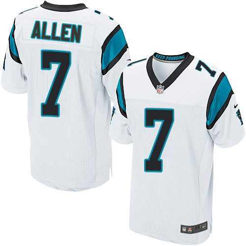 Nike Panthers #7 Kyle Allen White Men's Stitched NFL Elite Jersey Nike Panthers #7 Kyle Allen White Men's Stitched NFL Elite Jersey