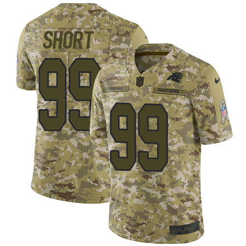 Nike Panthers #99 Kawann Short Camo Men's Stitched NFL Limited 2018 Salute To Service Jersey Nike Panthers #99 Kawann Short Camo Men's Stitched NFL Limited 2018 Salute To Service Jersey