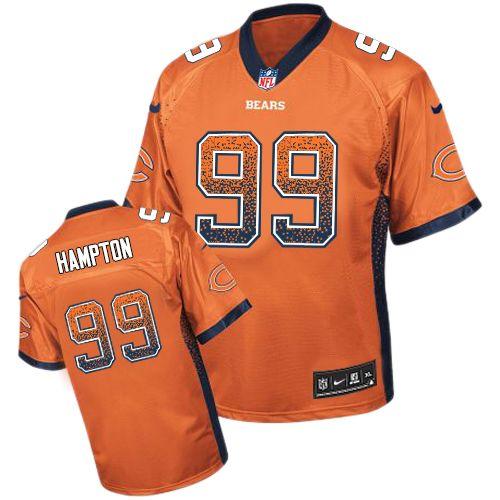 Nike Bears #99 Dan Hampton Orange Alternate Men's Stitched NFL Elite Drift Fashion Jersey Nike Bears #99 Dan Hampton Orange Alternate Men's Stitched NFL Elite Drift Fashion Jersey