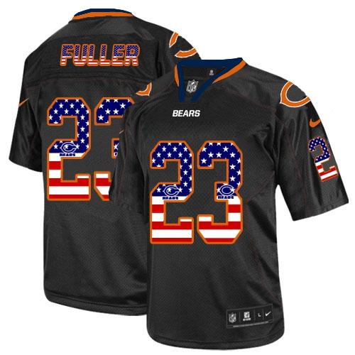 Nike Bears #23 Kyle Fuller Black Men's Stitched NFL Elite USA Flag Fashion Jersey Nike Bears #23 Kyle Fuller Black Men's Stitched NFL Elite USA Flag Fashion Jersey
