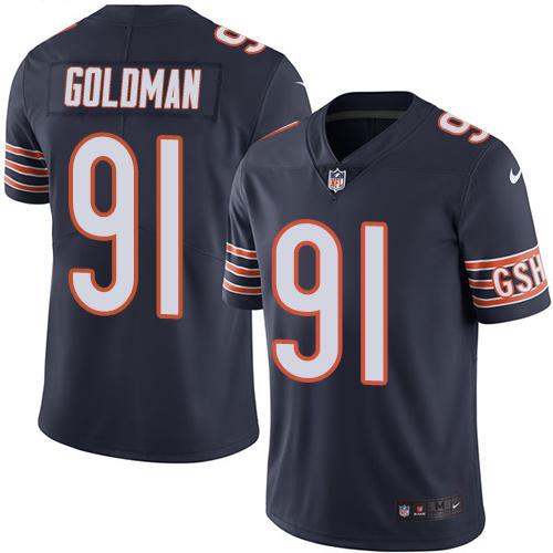 Nike Bears #91 Eddie Goldman Navy Blue Team Color Men's Stitched NFL Vapor Untouchable Limited Jersey Nike Bears #91 Eddie Goldman Navy Blue Team Color Men's Stitched NFL Vapor Untouchable Limited Jersey