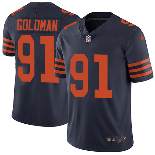 Nike Bears #91 Eddie Goldman Navy Blue Alternate Men's Stitched NFL Vapor Untouchable Limited Jersey Nike Bears #91 Eddie Goldman Navy Blue Alternate Men's Stitched NFL Vapor Untouchable Limited Jersey