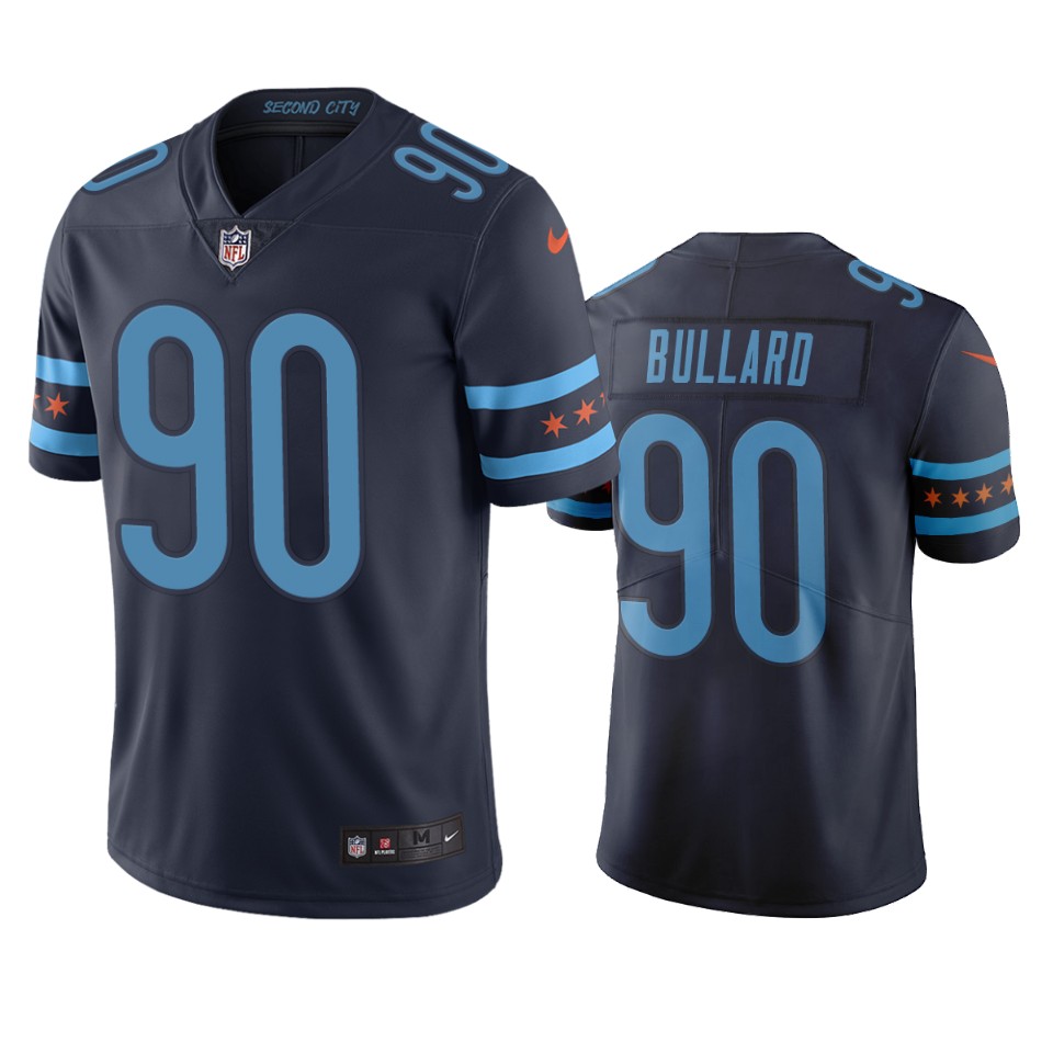 Chicago Bears #90 Jonathan Bullard Navy Vapor Limited City Edition NFL Jersey Chicago Bears #90 Jonathan Bullard Navy Vapor Limited City Edition NFL Jersey