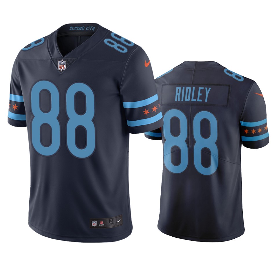 Chicago Bears #88 Riley Ridley Navy Vapor Limited City Edition NFL Jersey Chicago Bears #88 Riley Ridley Navy Vapor Limited City Edition NFL Jersey