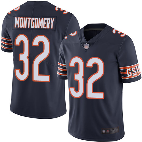 Nike Bears #32 David Montgomery Navy Blue Team Color Men's Stitched NFL Vapor Untouchable Limited Jersey Nike Bears #32 David Montgomery Navy Blue Team Color Men's Stitched NFL Vapor Untouchable Limited Jersey