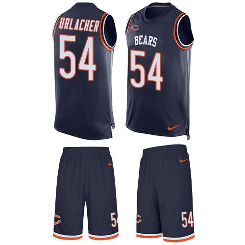 Nike Bears #54 Brian Urlacher Navy Blue Team Color Men's Stitched NFL Limited Tank Top Suit Jersey Nike Bears #54 Brian Urlacher Navy Blue Team Color Men's Stitched NFL Limited Tank Top Suit Jersey