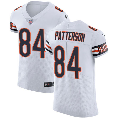 Nike Bears #84 Cordarrelle Patterson White Men's Stitched NFL New Elite Jersey Nike Bears #84 Cordarrelle Patterson White Men's Stitched NFL New Elite Jersey