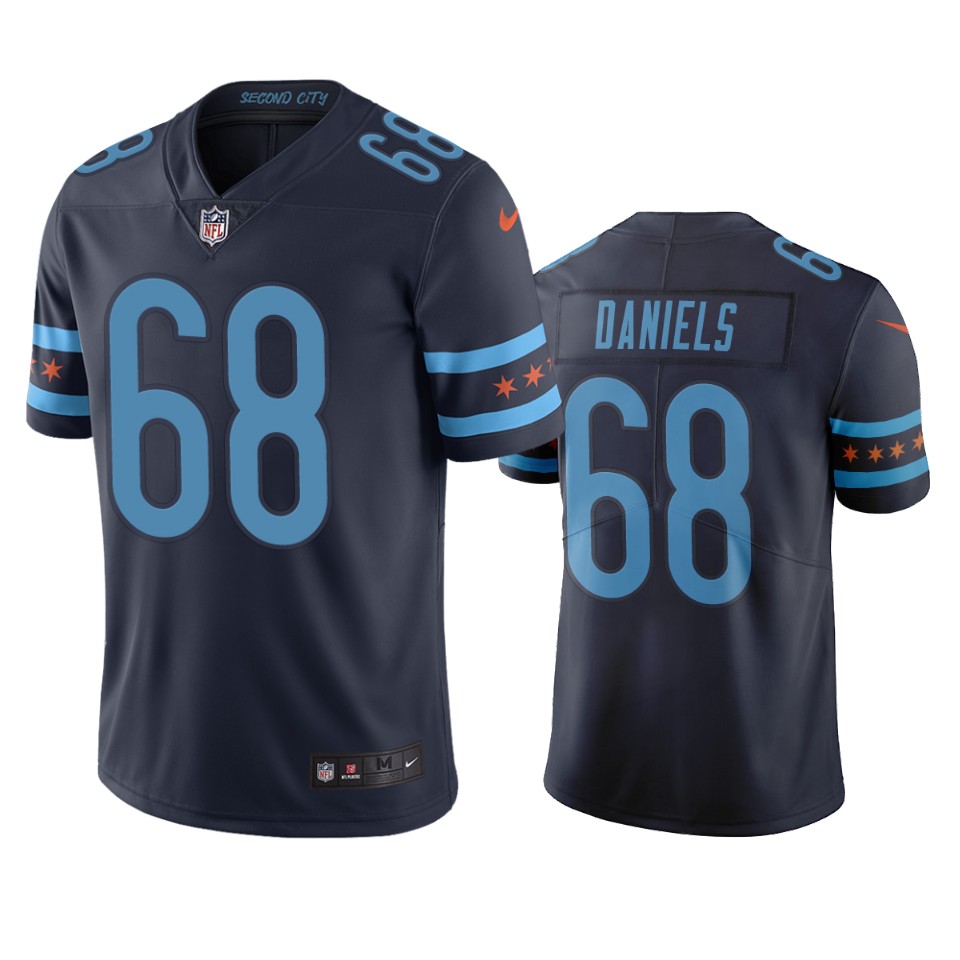 Chicago Bears #68 James Daniels Navy Vapor Limited City Edition NFL Jersey Chicago Bears #68 James Daniels Navy Vapor Limited City Edition NFL Jersey