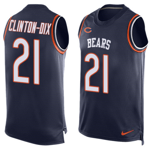 Nike Bears #21 Ha Ha Clinton-Dix Navy Blue Team Color Men's Stitched NFL Limited Tank Top Jersey Nike Bears #21 Ha Ha Clinton-Dix Navy Blue Team Color Men's Stitched NFL Limited Tank Top Jersey