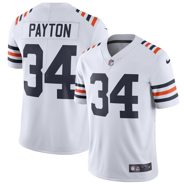 Nike Bears #34 Walter Payton White Men's 2019 Alternate Classic Retired Stitched NFL Vapor Untouchable Limited Jersey Nike Bears #34 Walter Payton White Men's 2019 Alternate Classic Retired Stitched NFL Vapor Untouchable Limited Jersey