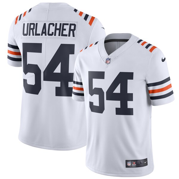 Nike Bears #54 Brian Urlacher White Men's 2019 Alternate Classic Retired Stitched NFL Vapor Untouchable Limited Jersey Nike Bears #54 Brian Urlacher White Men's 2019 Alternate Classic Retired Stitched NFL Vapor Untouchable Limited Jersey