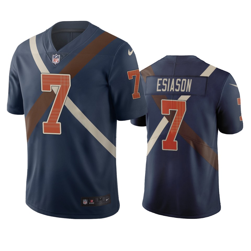 Cincinnati Bengals #7 Boomer Esiason Navy Vapor Limited City Edition NFL Jersey Cincinnati Bengals #7 Boomer Esiason Navy Vapor Limited City Edition NFL Jersey