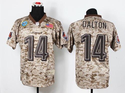 Nike Bengals #14 Andy Dalton Camo Men's Stitched NFL New Elite USMC Jersey Nike Bengals #14 Andy Dalton Camo Men's Stitched NFL New Elite USMC Jersey