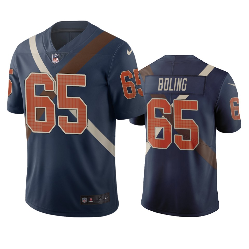 Cincinnati Bengals #65 Clint Boling Navy Vapor Limited City Edition NFL Jersey Cincinnati Bengals #65 Clint Boling Navy Vapor Limited City Edition NFL Jersey