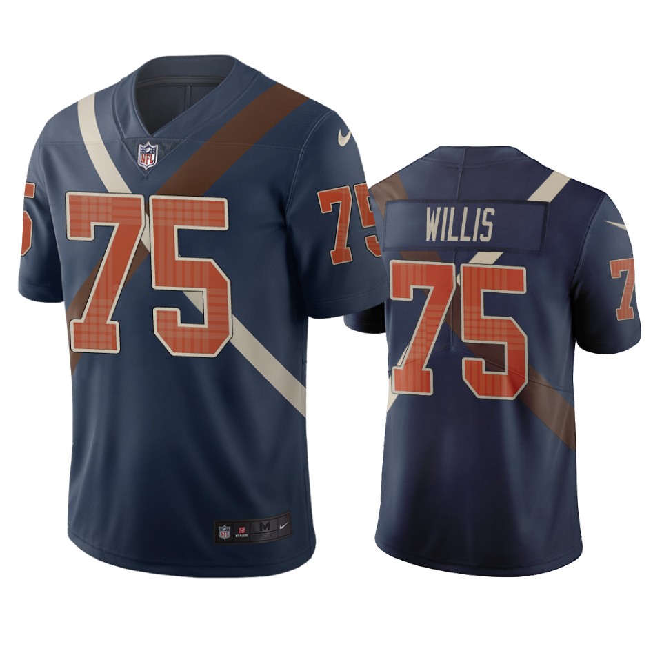 Cincinnati Bengals #75 Jordan Willis Navy Vapor Limited City Edition NFL Jersey Cincinnati Bengals #75 Jordan Willis Navy Vapor Limited City Edition NFL Jersey