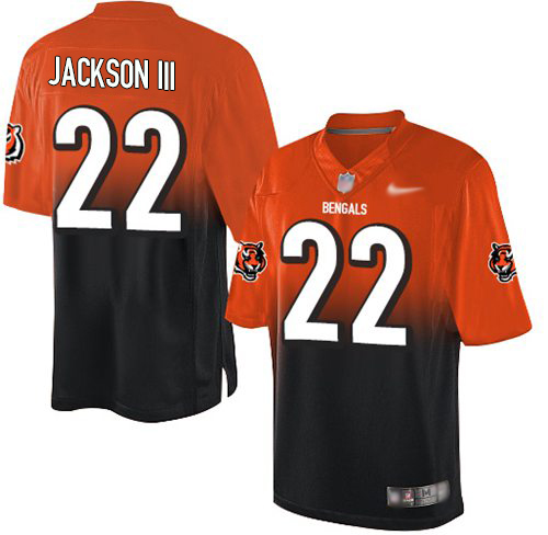 Nike Bengals #22 William Jackson III Orange/Black Men's Stitched NFL Elite Fadeaway Fashion Jersey Nike Bengals #22 William Jackson III Orange/Black Men's Stitched NFL Elite Fadeaway Fashion Jersey