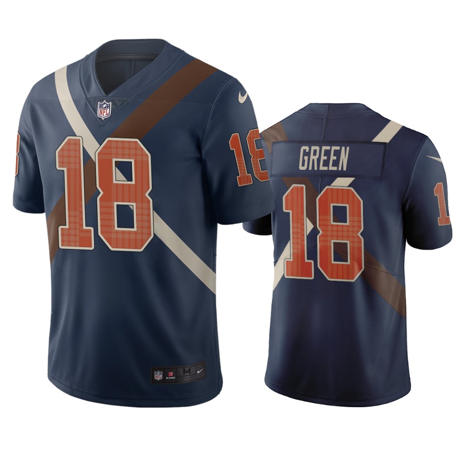 Cincinnati Bengals #18 A.J. Green Navy Vapor Limited City Edition NFL Jersey Cincinnati Bengals #18 A.J. Green Navy Vapor Limited City Edition NFL Jersey