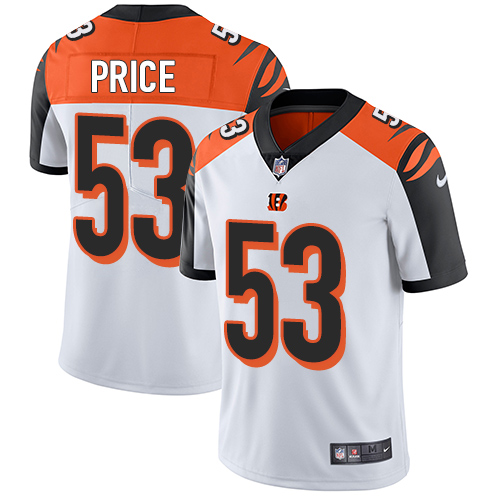 Nike Bengals #53 Billy Price White Men's Stitched NFL Vapor Untouchable Limited Jersey Nike Bengals #53 Billy Price White Men's Stitched NFL Vapor Untouchable Limited Jersey